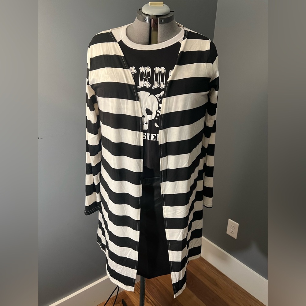 Strip Long Duster